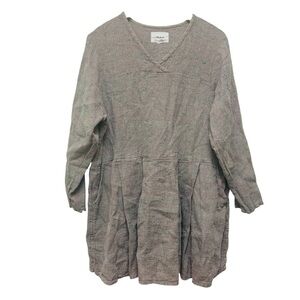 Flax Textured Linen Oversized Dress